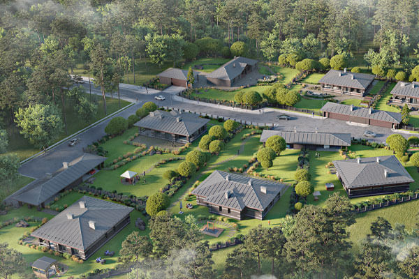 Aerial View Rendering