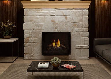 3D direct vent fire place